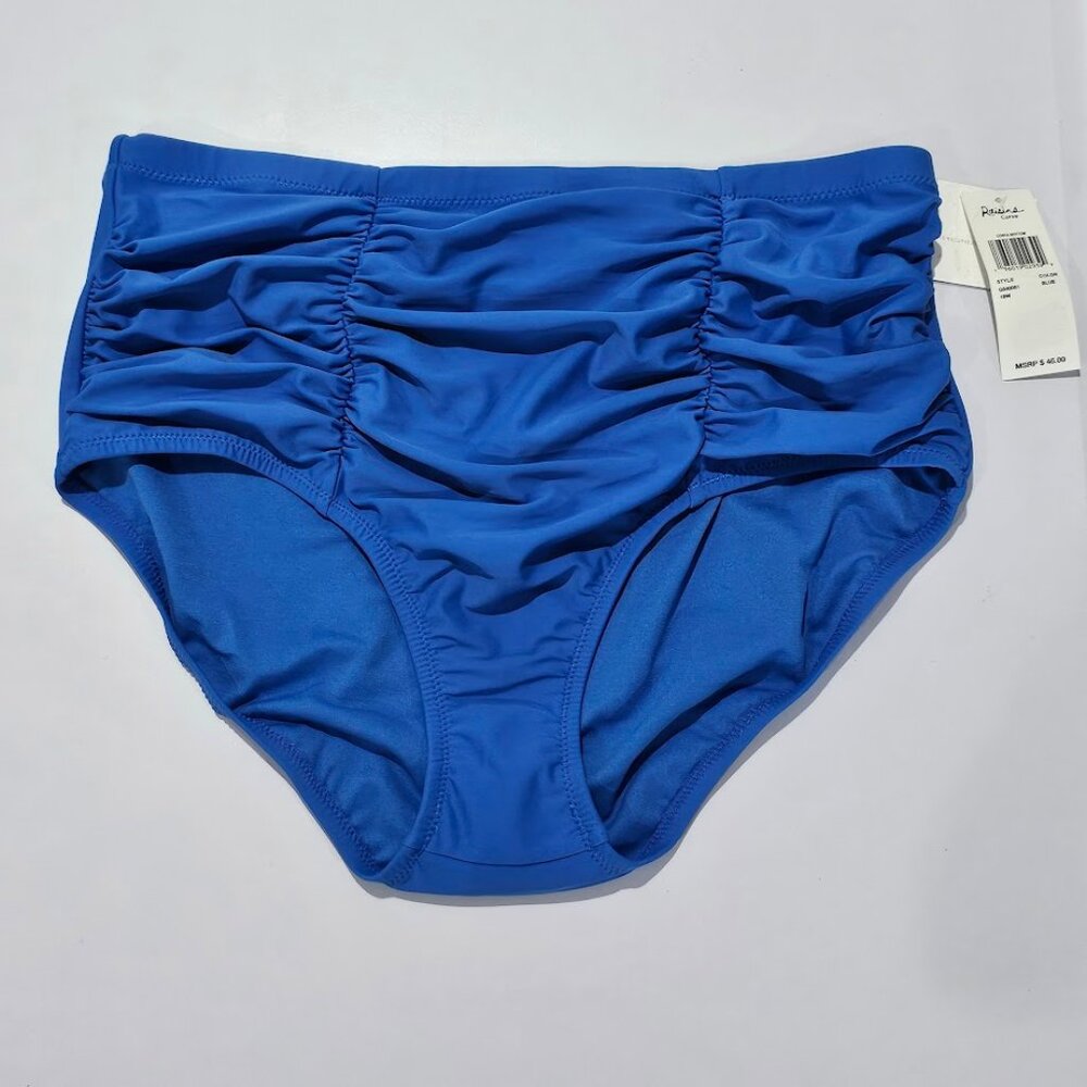 Raisins Curve Calina Solids Costa Bikini Bottom Blue - Picture 5 of 9